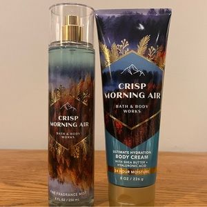Crisp Morning Air Bundle Set Fragrance and Body Cream Bath and Body Works